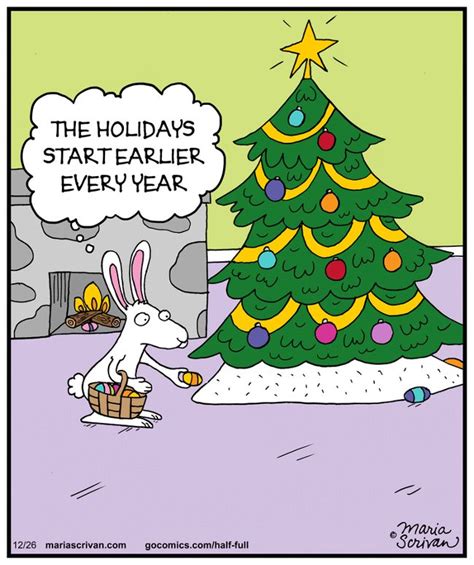 Half Full By Maria Scrivan For December 26 2014 Holiday Humor Holiday Jokes