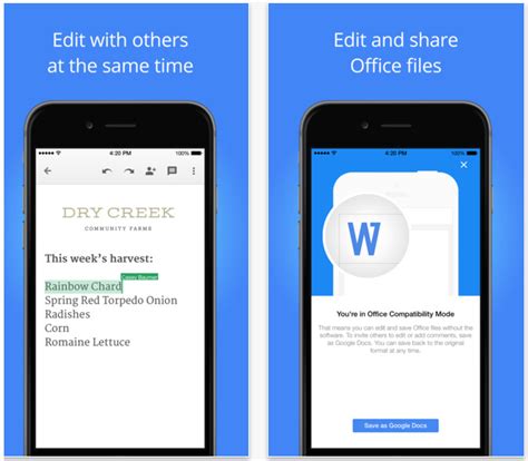 There's a variety of spreadsheet apps for android available in the google play store. Google updates iOS Google Docs app with improved editing ...