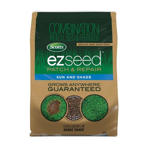 Scotts 20 Lbs Ez Seed Patch And Repair Sun And Shade Mulch Grass Seed