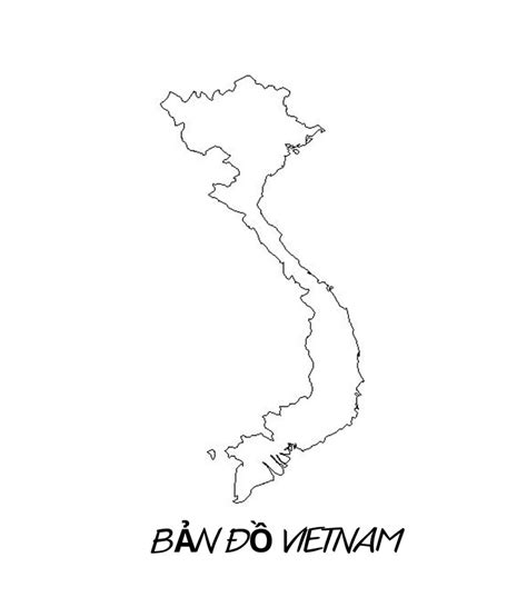 Ban Do Viet Nam Map Viet Nam In Vietnamese Language Print
