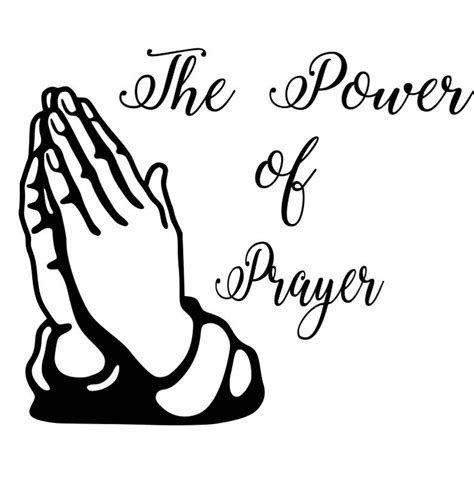 The Power Of Prayer Svgdxfpngepsand Pdf Files Praying Etsy