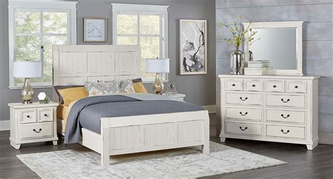 Timber Creek Bedroom Set Distressed White Vaughan Bassett Furniture