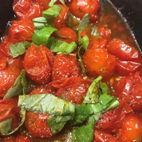 Roasted Campari Tomatoes With Basil Snap Pea Sheep