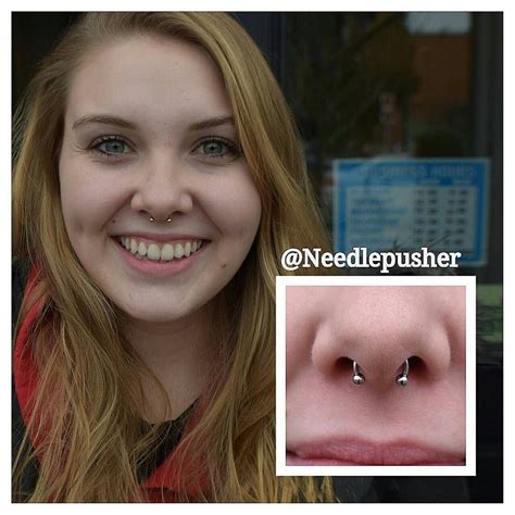 Fully Healed Septum Piercing I Did Years Ago Right As We Were Switching