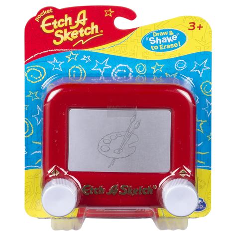 Etch A Sketch Pocket Drawing Toy With Magic Screen For Ages 3 And Up