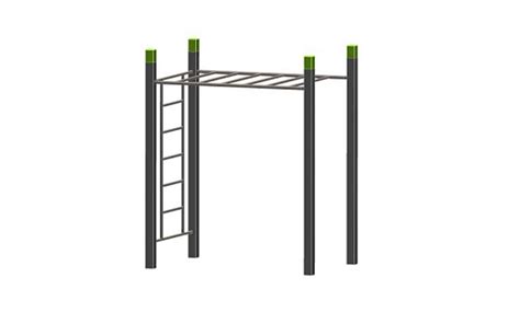Monkeys Bars One Level And Wall Outdoor Gym Non Solo Arredo