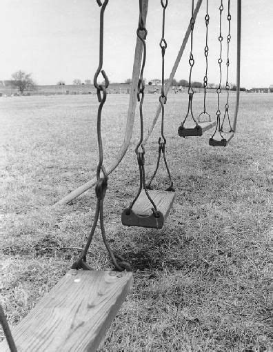 Old Playground Swings My Elementary School In The 1950s In Ohio Had