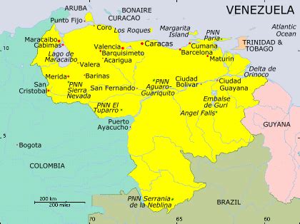 Nutzen sie die bewährten karten von michelin und profitieren sie von unserer mehr als. Venezuela Touristische Karte