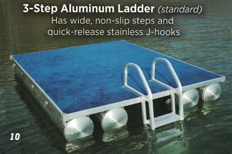 7x10 Swim Raft With Vinyl Floor And Ladder T And M Marine