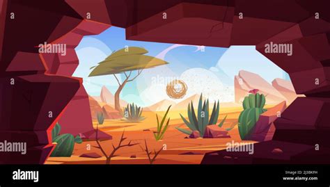 Desert Cave Stock Vector Images Alamy