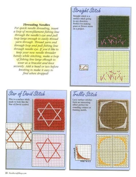 Dmc doesn't produce flower thread any longer, and since the numbers are in the two thousand range i don't have a chance at a reasonable substitute. STITCH ENCYCLOPEDIA 23/27 | Plastic canvas stitches, Yarn ...
