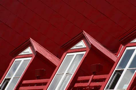 Wallpaper Window Architecture Building Red Sky Symmetry House