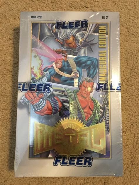 1995 Fleer Marvel Metal Inaugural Ed Trading Cards Factory Sealed Box