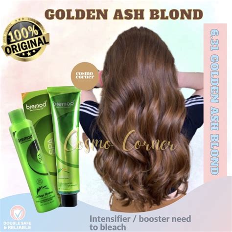 Golden Ash Blond Bremod Hair Color With Oxidizing Cream Set Bremod Hair Dye Ml