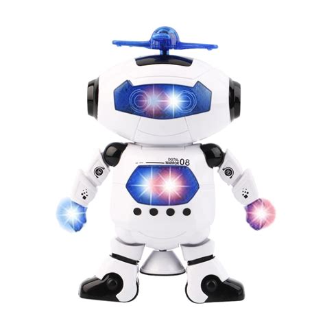 Electric Smart Space Walking Dancing Robot Children Music Sound Light
