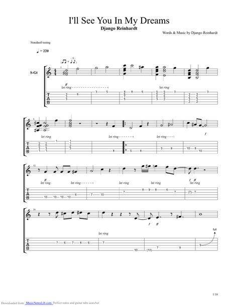 Ill See You In My Dreams Guitar Pro Tab By Django.