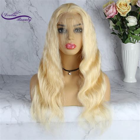 Dream Beauty 613 Blonde Lace Frontal Wig Body Wave Brazilian Remy Human