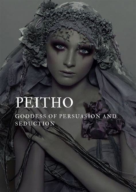 Greek Mythology → Peitho Greek Goddess Of Persuasion And Seduction