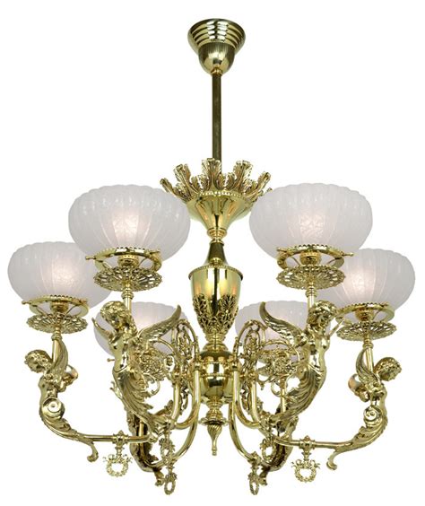 Although much of the usable lighting came from the victorian period, we carry pieces whenever possible from the 1840's into the 1930's. Vintage Hardware & Lighting - Victorian Chandelier - Goddess Figural 6 Light Chandelier (725-AHG-CH)