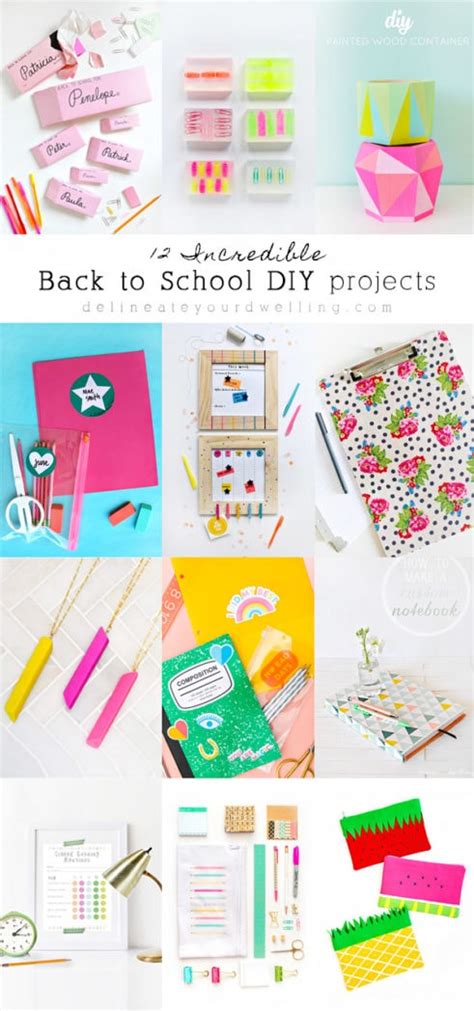 13 Incredible Back To School Diy Projects Delineate Your Dwelling