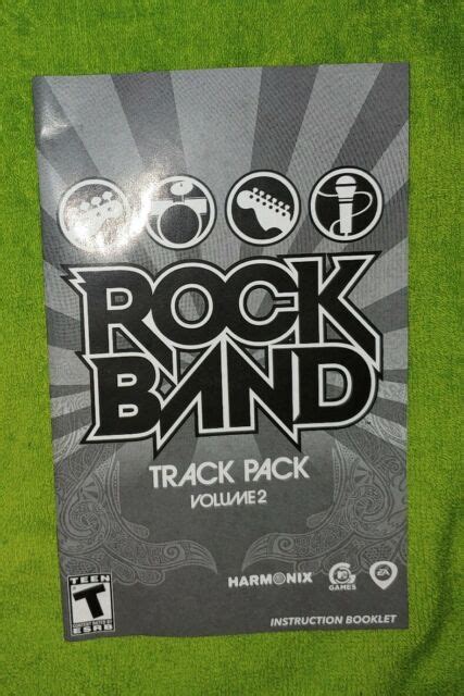 Rock Band Track Pack Vol 2 Sony Playstation 2 2008 Complete Tested