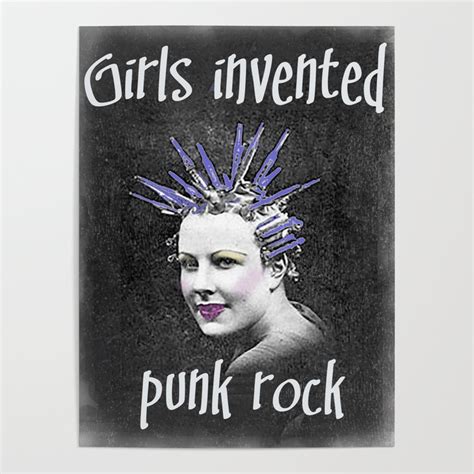 Girls Invented Punk Rock Poster By Izzy Holiday Designs Society6