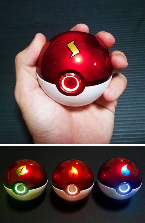 Realistic Light Up Pokeballs Pokemon Merchandise Pokemon Ball