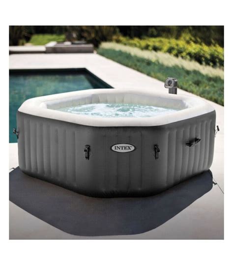 intex 140 bubble jets 6 person octagonal portable inflatable hot tub spa 86 x28 for sale from