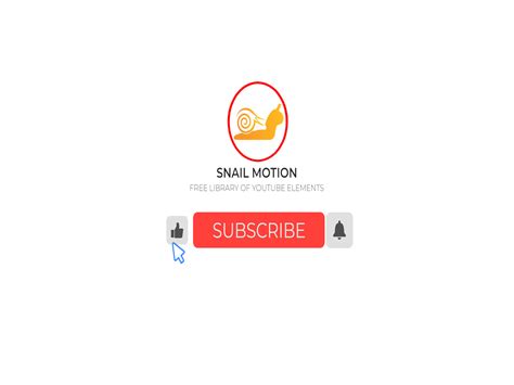 Free Youtube Subscribe Button Animated For Premiere Pro Snail Motion