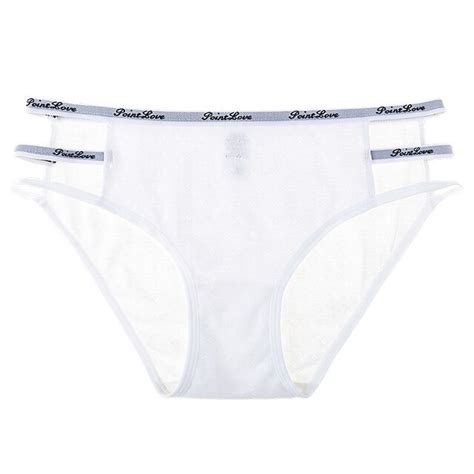 Hui Guan Women Soft Cotton Letter Sex Panties Cute Girl Underwear