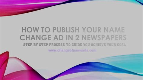 How To Publish Name Change Ad In Mumbai Delhi Pune Bangalore