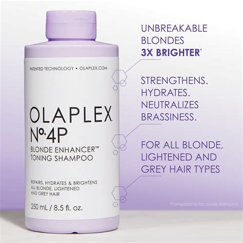 Olaplex no. 4p blonde enhancer toning shampoo