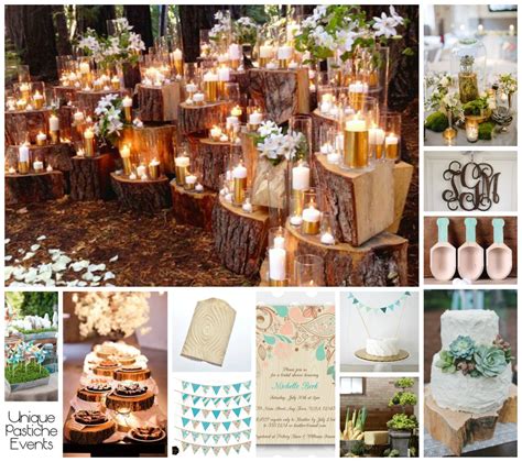 Wood Grain Spring Wedding Ideas Unique Pastiche Events