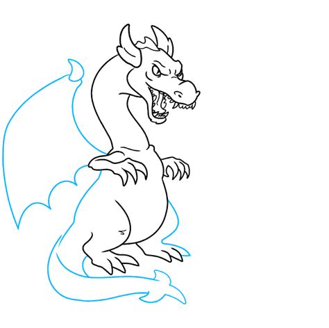Flying Fire Breathing Dragon Drawings