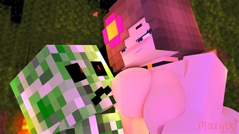 rule 34 3d anthro awkward breasts creeper creeper minecraft flower in hair imminent sex
