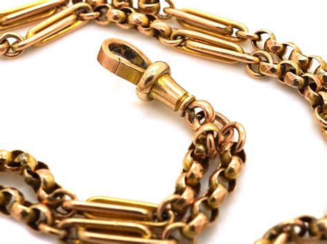 Gold chain designs for men with weight. Victorian 9ct Gold Fancy Link Guard Chain - The Antique ...
