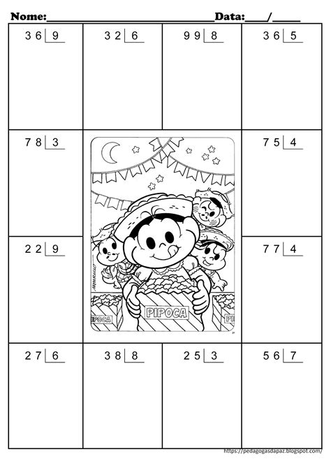 Atividade De Dividir 4 Ano