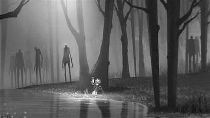 Dark Fantasy Alien Forest Horror Chase Child