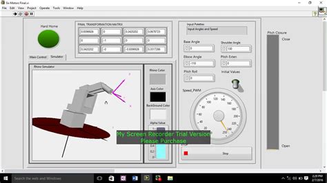 Working Of Graphical User Interface Of Custom Controller Of Rhino Xr4