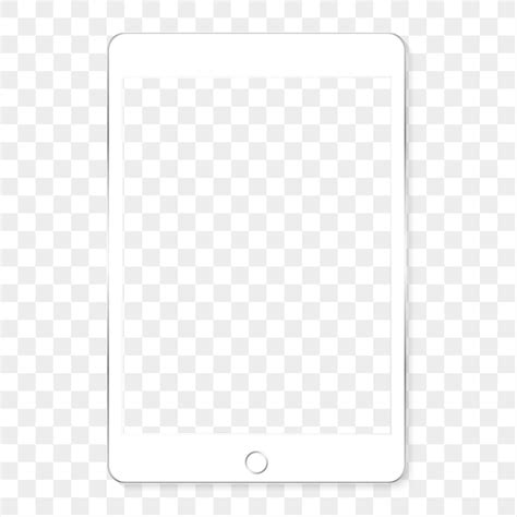 White Tablet Screen Mockup Transparent Premium Png Rawpixel