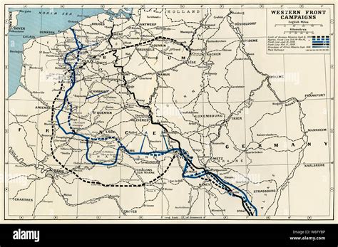 Detailed Map Of Ww1 Western Front