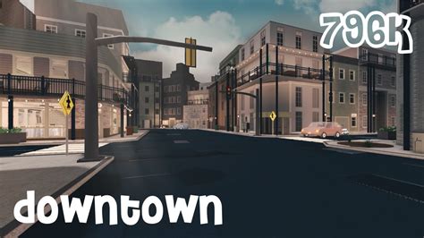 Downtown Speed Build Roblox Bloxburg Tour Youtube