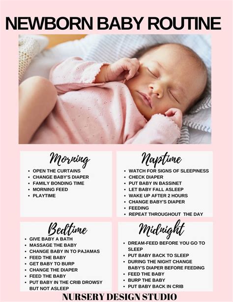 16 Best Newborn Baby Sleep Tips And Printable Checklist Baby Routine
