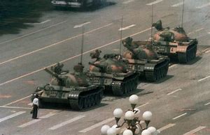 Image result for 1989 - Student protestors took over Tiananmen Square in Beijing.