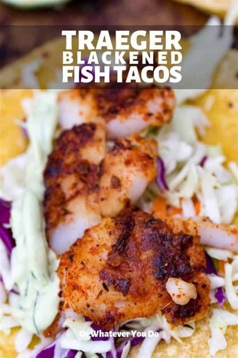 Any firm white fish will do, such as halibut, snapper or rockfish. Traeger Grilled Blackened Fish Tacos | Recipe | Blackened ...