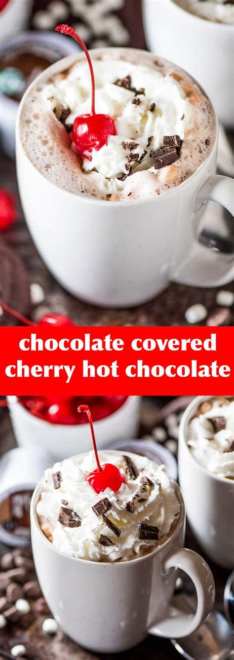 Chocolate Covered Cherry Hot Chocolate Tastes Of Lizzy T