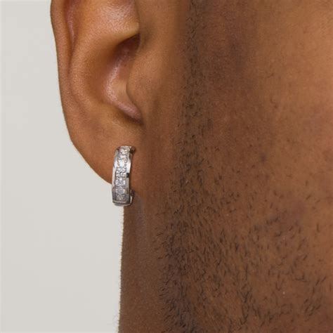 Diamond Hoop Earrings For Men