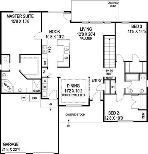 Traditional House Plan 5 Bedrooms 3 Bath 2926 Sq Ft Plan 33 615