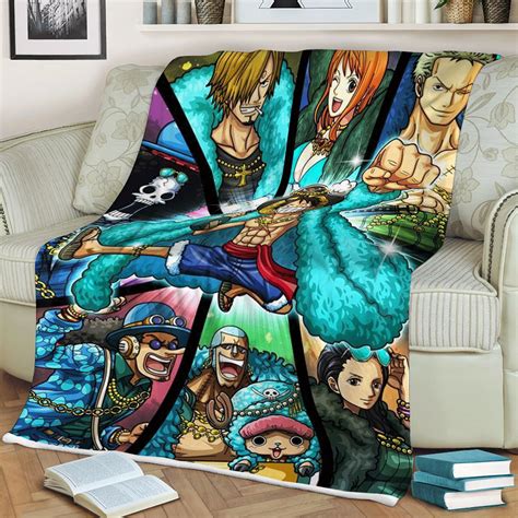 One Piece Anime All Characters Ver3 T For Fan Comfy Sofa Throw
