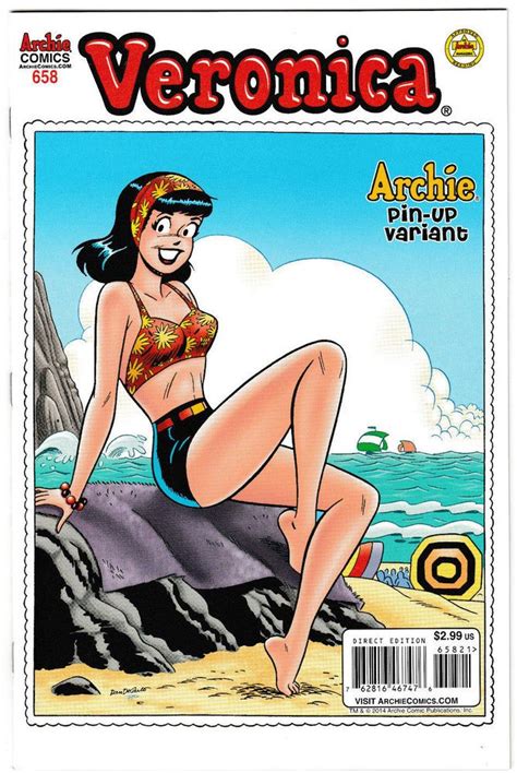 Veronica 658 Vfnm 2014 Pin Up Variant Archie Comics Betty 1st Print